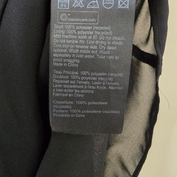 AllSaints Blaze Asymmetric Midi Dress | Black | Size US 4 / UK 8 / EU 36 - Picture 8 of 9